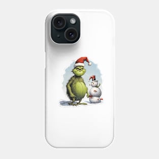 GRINCH AND SNOWMAN Phone Case