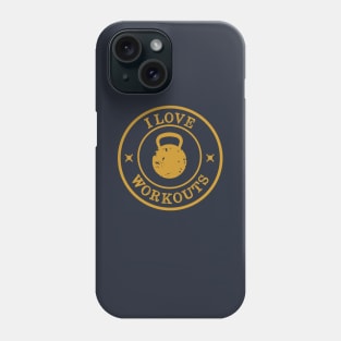 I Love Workouts Retro Phone Case