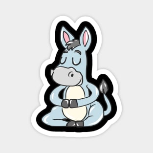 Sweet donkey kids comic donkey mule draft animal Muli Magnet