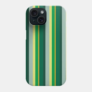 Holiday Stripes Green and Gold Repeat 5748 Phone Case