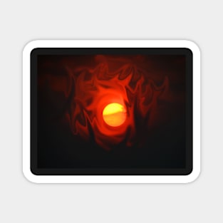 Flaming Sun Magnet