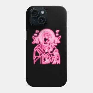 Pink Neon Virgin Mary Phone Case