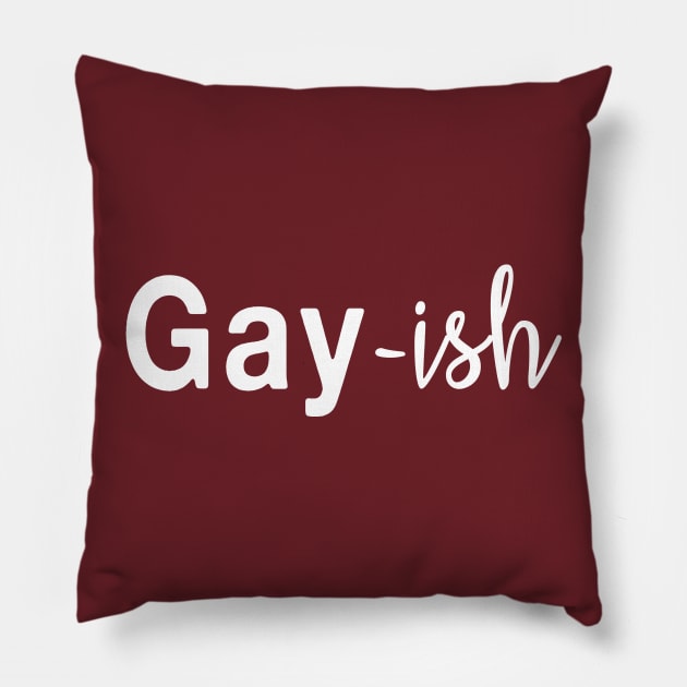 Gay-ish Bisexual Pride LGBTQ Pillow by TracyMichelle