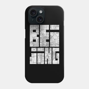 Beijing, China City Map Typography - Light Phone Case