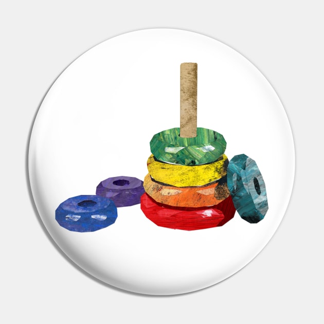 Stacking Toy Pin by Babban Gaelg