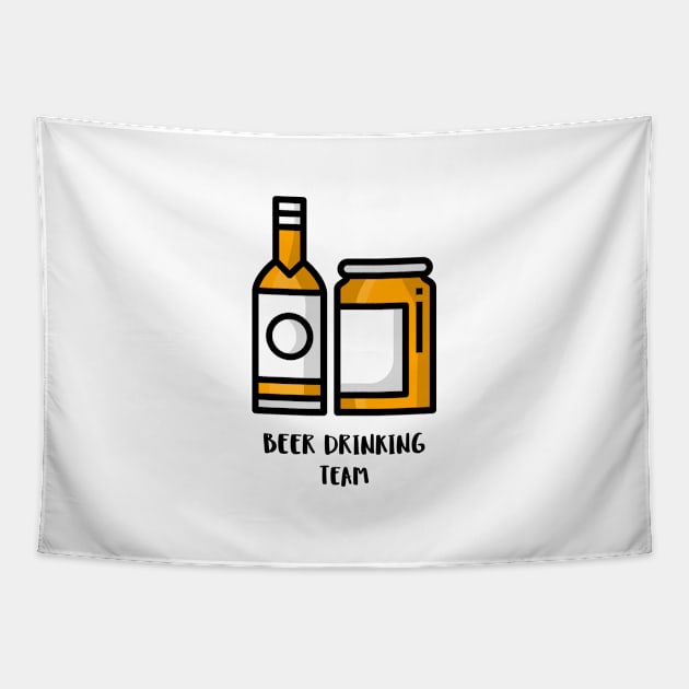 Beer Drinking Team Tapestry by BeerShirtly01