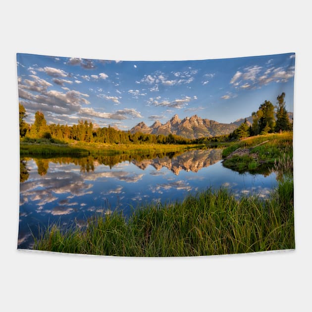 Teton Sunrise Tapestry by StacyWhite