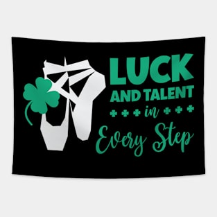 St. Patrick's Day Ballet Dancer Shamrock Clover Ballet Tapestry