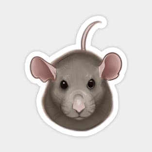 Cute Rat Drawing Magnet