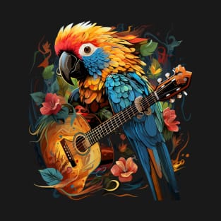 Parakeet Playing Guitar T-Shirt