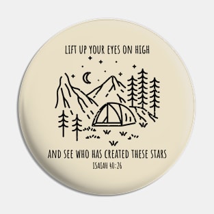 Lift Up Your Eyes On High Isaiah 40:26 Bible Verse Pin