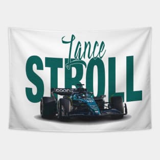 Lance Stroll Racing Car Tapestry