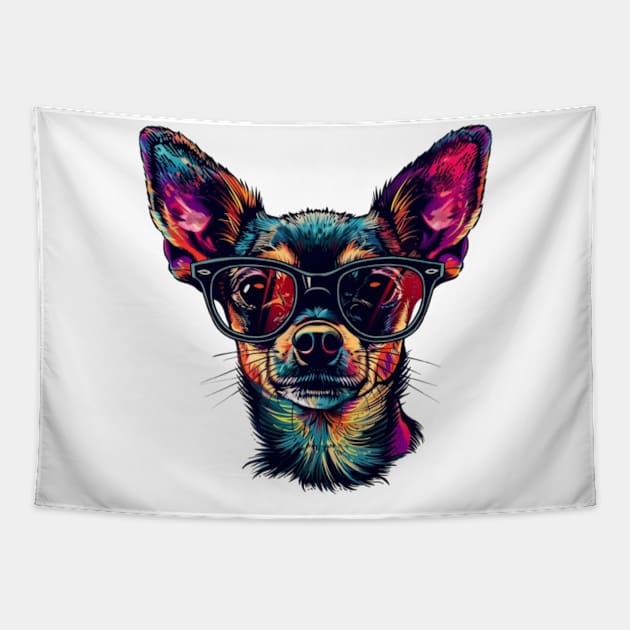 Chihuahua-chic Tapestry by Carnets de Turig