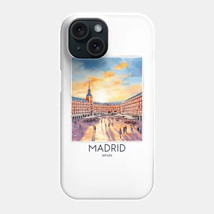 An Impressionist Painting of Madrid - Spain Phone Case