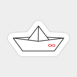 Boat Paper Ship Infinity Magnet