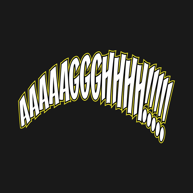 Screaming Letters - Text Art by WIZECROW