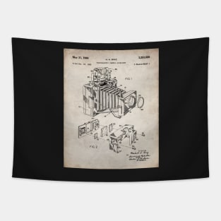 Vintage Camera Patent - Photographic Camera Art - Antique Tapestry