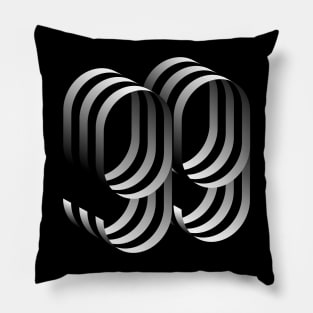 99 - all gray Pillow