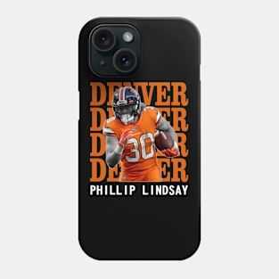 Denver Broncos Phillip Lindsay 30 Phone Case