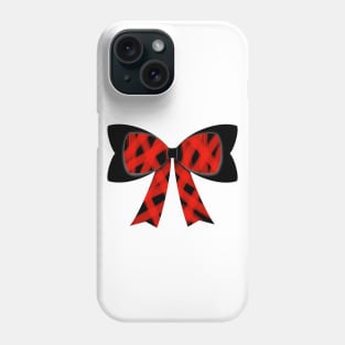 Red streaks bow Phone Case