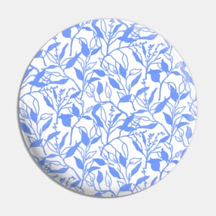 Periwinkle Blue Ferns Pin