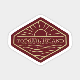 Topsail Island, NC Summertime Vacationing Ocean Sunrise Magnet
