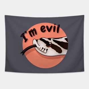 Superarctic Western Hognose Snake, "I'm evil" Tapestry