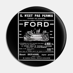 FORD MODEL T - French ad Pin