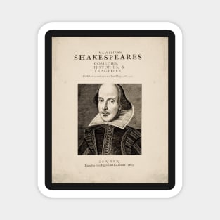 Old Book Cover - shakspere - playwright - william shakespeare Magnet