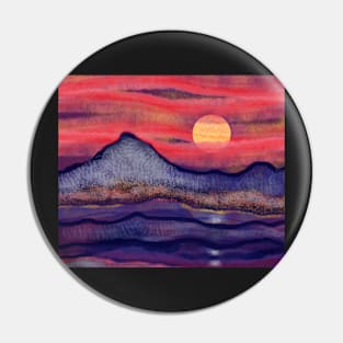 Moon Light Sunset Pin