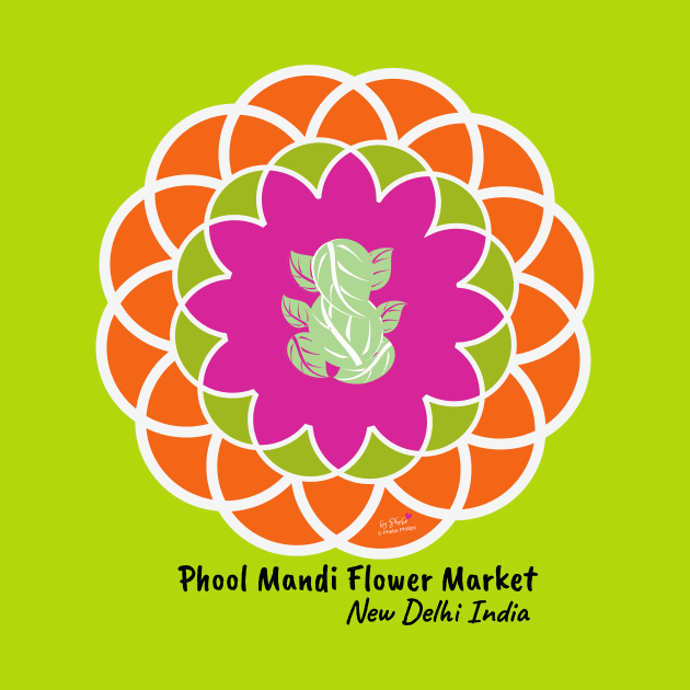 Phool Mandi Flower Market, New Delhi India by Phebe Phillips