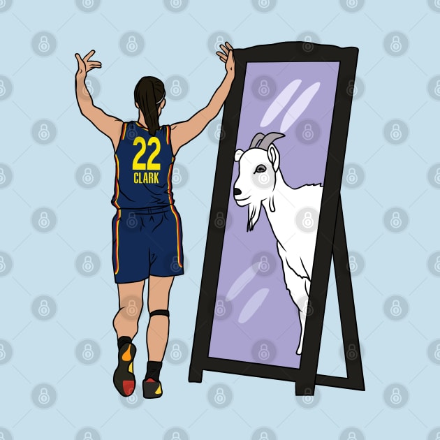 Caitlin Clark Mirror GOAT (Indiana) by rattraptees