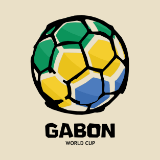 Gabon Football Country Flag T-Shirt