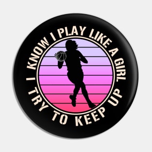 Basketball Girl Pin