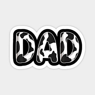 Cow Dad Birthday Family Matching Fathers Day Boy Girl Farm Magnet