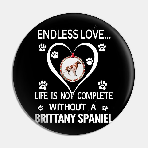 Brittany Spaniel Lovers Pin by bienvaem