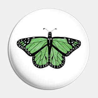 Green Butterfly Pin