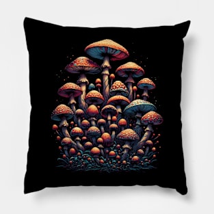 Magic Mushrooms Pillow