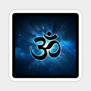 Blue om sanscrit Magnet