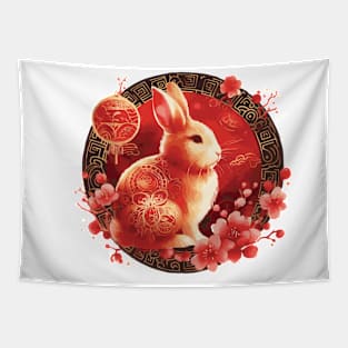 Chinese Zodiac Year of the Rabbit Tapestry