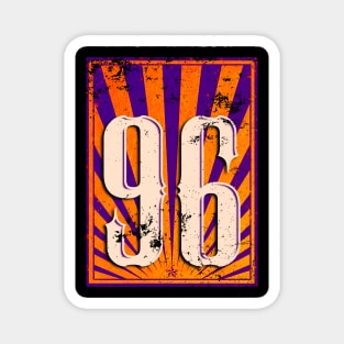 96 Retro Logo Style Magnet