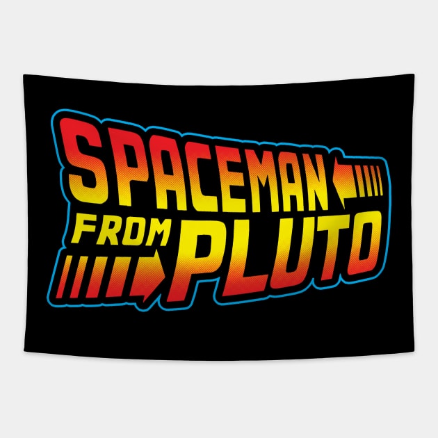 Spaceman from Pluto Tapestry by TrulyMadlyGeekly