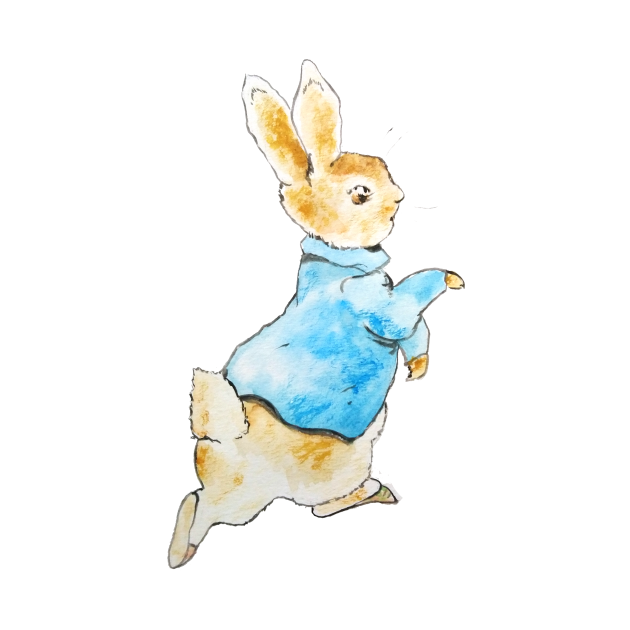 Peter Rabbit running away - Peter Rabbit - Spilla | TeePublic IT
