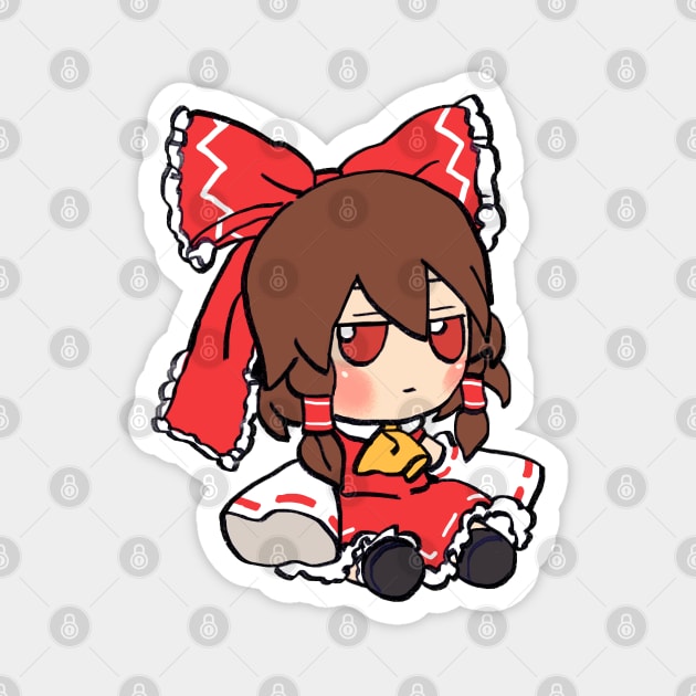 Mudwizard draws another reimu hakurei fumo plush / touhou memes Magnet by mudwizard