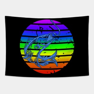 Rainbow Pride Fishing Tapestry