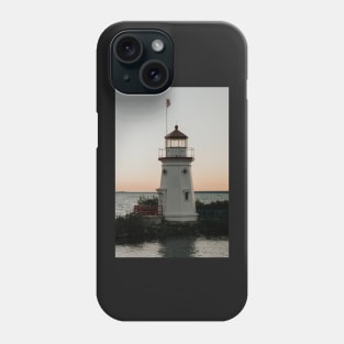 Cheboygan Crib Light at Sunset Phone Case