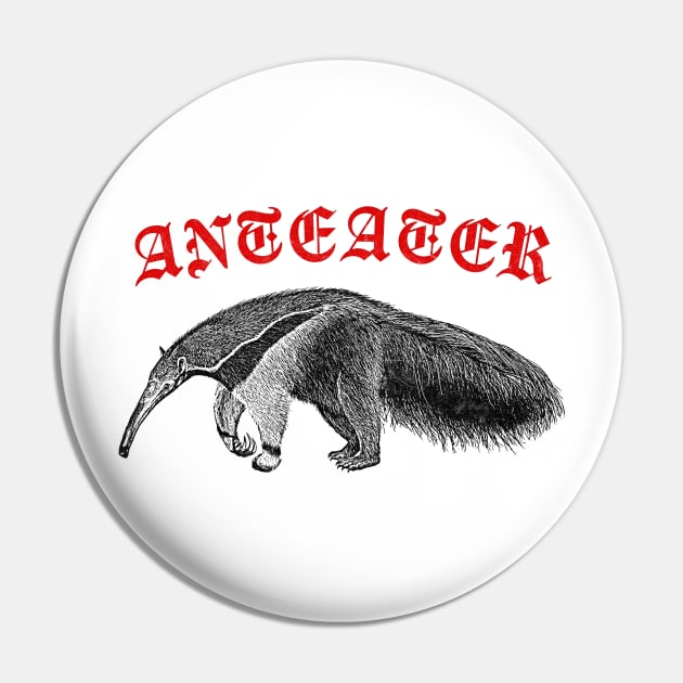 Anteater //// Snouty Long Boi Fan Art Design Pin by DankFutura