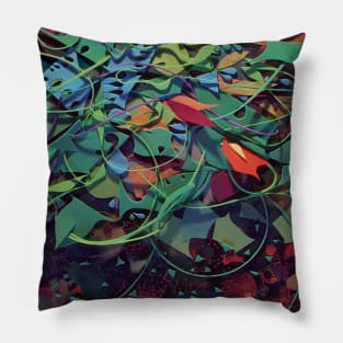 Tendrils- Fantasy Mixed Media Pillow