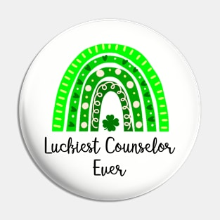 Luckiest Counselor Ever, Counselor St Patrick's Day, St Patrick's Day  For Counselor, School Counselor Shirt, Counselor Pin