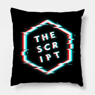 SCRIPT POLYGON GLITCH Pillow